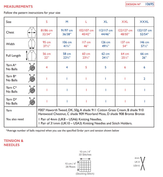 Sirdar Haworth Tweed D/K Tank Top Knitting Pattern 10695