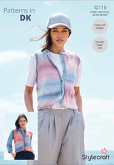 Stylecraft Chromatic D/K Ladies Waistcoat Knitting Pattern 10118