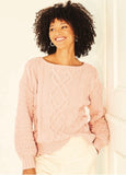 Stylecraft Soft Pastels Aran Sweater Knitting Pattern 10158