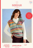 Sirdar Jewelspun Chunky Tank Top Knitting Pattern 10700