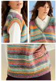 Sirdar Jewelspun Chunky Tank Top Knitting Pattern 10700