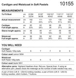 Stylecraft Soft Pastels Aran Cardigan Knitting Pattern 10155