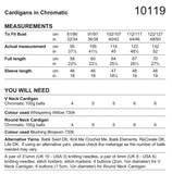 Stylecraft Chromatic D/K Ladies Cardigan Knitting Pattern 10119