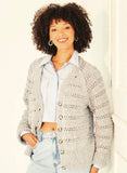 Stylecraft Soft Pastels Aran Cardigan Knitting Pattern 10157