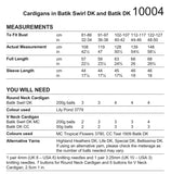Stylecraft Batik Swirl D/K Ladies Cardigan Knitting Pattern 10004