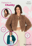 Stylecraft Chunky Adult Loopy Jacket Crochet Pattern 10215