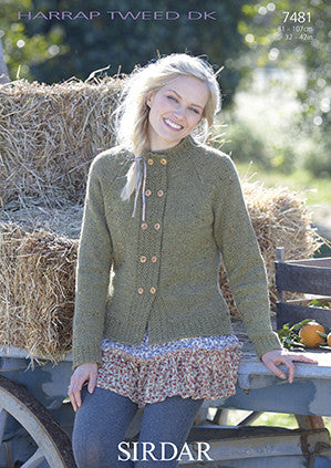 Sirdar Harrap Tweed D/K Ladies Pattern 7481