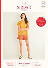 Sirdar Cotton Double Knit Crochet Top Pattern 10250