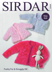 Sirdar Funky Fur Jacket Knitting Pattern 5166