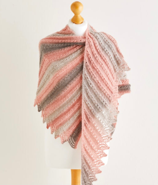 Sirdar Shawlie Knitted Shawl Pattern 10217