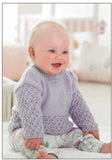 Stylecraft Wondersoft D/K Lacy Cardigan Knitting Pattern 8978
