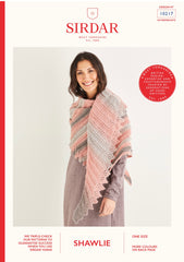 Sirdar Shawlie Knitted Shawl Pattern 10217