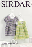 Sirdar Baby Crofter D/K Knitted Dress Pattern 5214