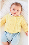 Stylecraft Wondersoft 3ply Baby Cardigan Knitting Pattern 9912