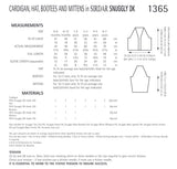 Sirdar Snuggly Double Knit V Neck Cardigan Knitting Pattern 1365