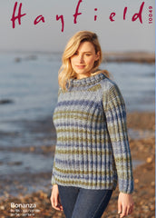 Sirdar Bonanza Chunky Sweater Knitting Pattern 10049