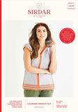 Sirdar D/K Sleeveless Hoodie Knitting Pattern 10549