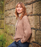 Sirdar Haworth Tweed D/K Ladies Round Neck Cardigan Knitting Pattern 10150