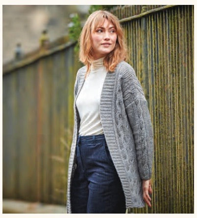 Sirdar Haworth Tweed D/K Ladies Edge to Edge Jacket 10152